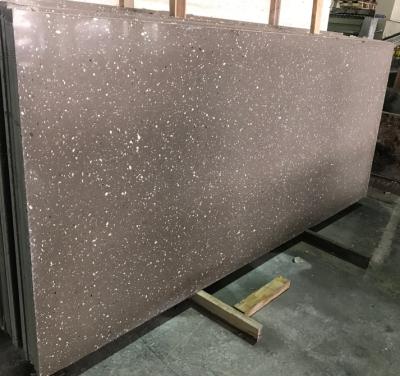 China Modern artificial stone slab gray terrazzo floor and table design for indoor and outdoor decor for sale