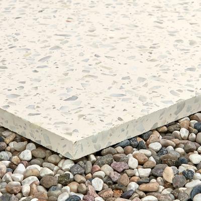 China GUIYI W14 modern high quality white terrazzo floor tiles/stone/flooring/artificial marble wall/table top/manufactured furniture for sale