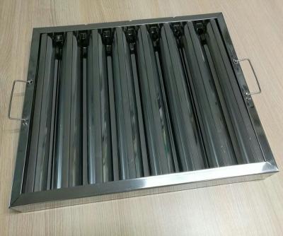 China Oil Grease Filter Restaurant/Hotel Use Baffle Filter Kitchen Chain Hood Baffle Filter/Stainless Steel for sale