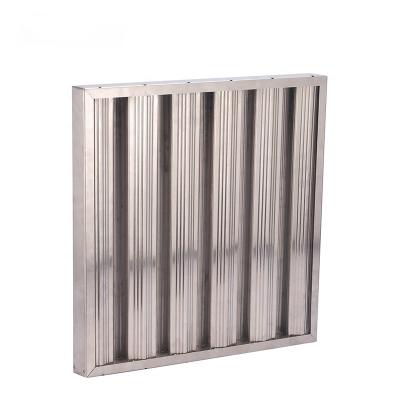 China Commercial Stainless Steel Baffle Commercial Kitchen Grease Filter for sale