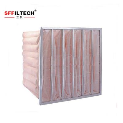 China Residential Middle Efficency Pocket F4 F5 F6 F7 F8 Class Air Filter Bag for sale