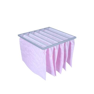 China Toast paint piece bag filter pocket filter f5 medium efficiency air filter for air conditioning for sale