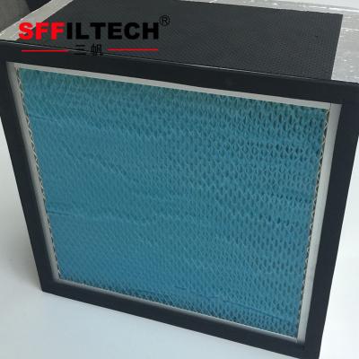 China Fiberglass Paper Box Filter Construction Hepa Filter Filtration Grade Merv 13 Air Filter for sale