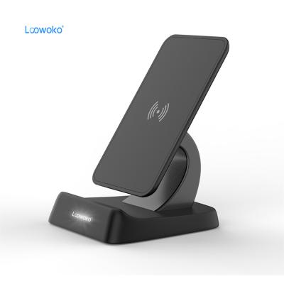 China Industrial Customer Charging 10W Qi Stand Up Fast Wireless Chargers With 2 Coils for sale