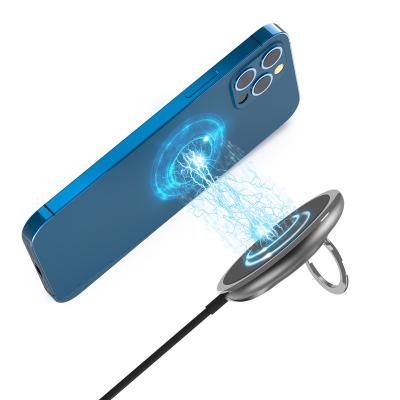 China practice & portable fast Qi wireless charger with magnetic attraction function for all standard Qi equipment for sale