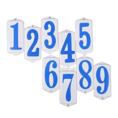 China Modern Steel Plate Room Numbers Wall Mounted Hotel Room Home Door Number Sign Home Address Number Standard Wall Mounted Brushed Sigs for sale