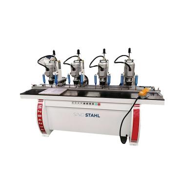 China SINO STAHL Z4 Vertical Four Row Hinge Drilling Machine Four Heads Cabinet Door Hinge Drilling Machine Construction Material Factory Shops For Sale for sale