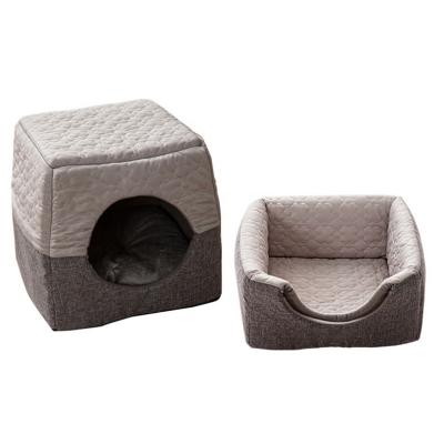 China Cheapest Sustainable Warm Winter And Cool In Summer Semi Closed Pet My Pillow Dog Bed for sale