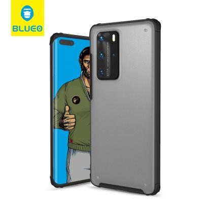 China BLUEO Anti-fall Smoke Matte Back Cover Case For Huawei Back Cover Mobile Cell Phone Case For Huawei P40 P50 Pro Mate 30 Mate 40 Plus Pro for sale