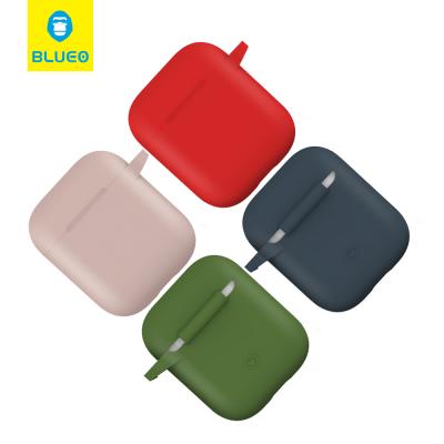 China Soft\Comfortable\Safety\BLUEO Flexible Shockproof Protective Earphone Cover Case For Max Pro Airpods Cover Case Apple Airpods 2 3 4 Business 2021 for sale