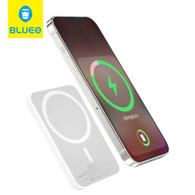 China Mini Battery Charger Magnetic Wireless Power Bank Portable 5000mah Fast Charging Powerbank For MagSafe Mini Power Bank Digital Display for sale