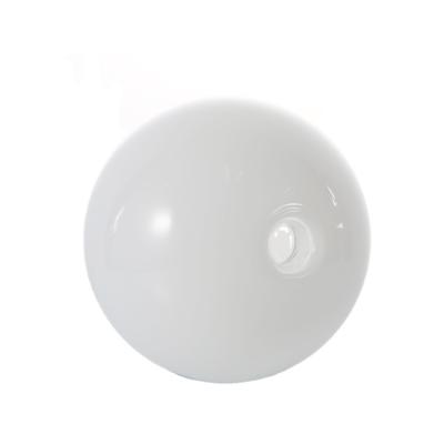 China Solid Opal White Borosilicate Glass G9 Screw LED Light Globe Shade Glass Ball Shade for sale