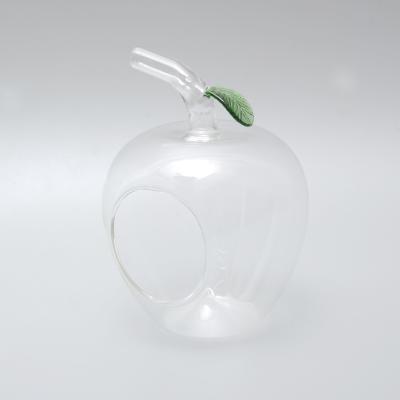 China Country Hand Blown Wedding Gifts Party Home Decoration Glass Apple Ornament for sale