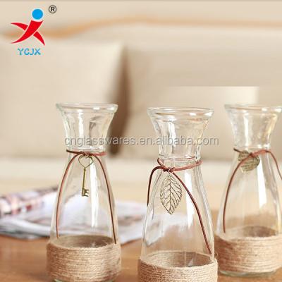 China Viable Transparent Flower/Modern Decorative Glass Vase /flower Vase for sale