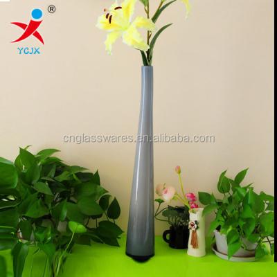 China Stored High Thin European Ideas Change American MESA Vase Decoration Glass Floor Vase Color Vase for sale