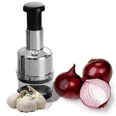 China Viable Multifunctional Manual Fruit Vegetable Cleaver Mincer Kitchen Accessories Hand Press Food Cutter Garlic Onion Nut Crusher for sale