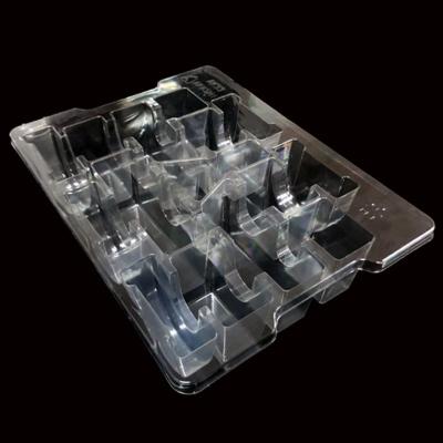 China Transparent PET Blister Tray for Recyclable Plastic Packaging Gear Hardware Components for sale