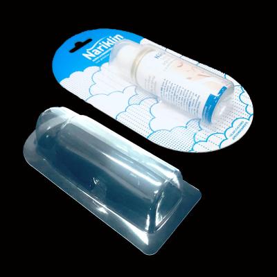 China Transparent PET Full Face Seal Heat Seal Blister voor neussproeiers Robuuste OEM-verpakking Te koop