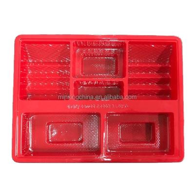 China Matt Lamination PET Food Container Blister Packaging Tray for Cookie Biscuit Cracker for sale