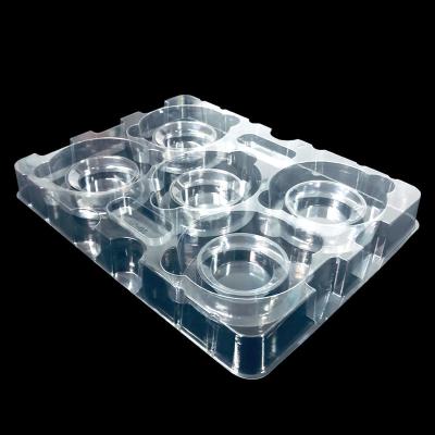 China Customized Stackable Clear PET Molded Tray for Hardware Semiconductor Components for sale