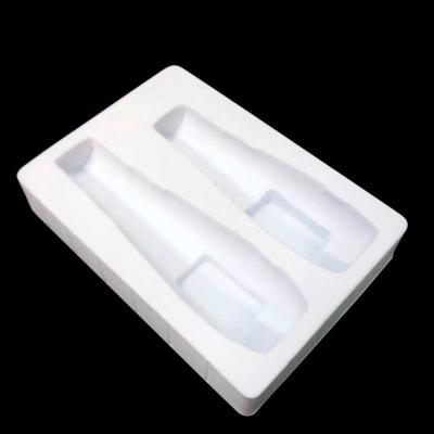 China Custom White PVC Flocking Box MOQ 10000 PCs for Customized Packaging of Skin Care Set for sale