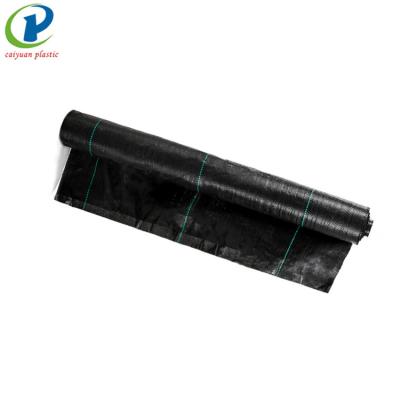 China Black Anti-grass Polypropylene Ground Cover Weed Barrier Mat Cloth Mulch Film for sale