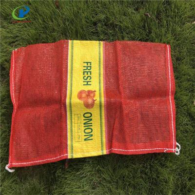 China Good Quality Recyclable Orange Potato Onion Mesh L-Seam Bags For Sale for sale