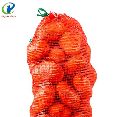 China Quality Fruit Garlic Mesh Net Bag Recyclable Cheap Reliable Wholesale Firewood Vegetable for sale