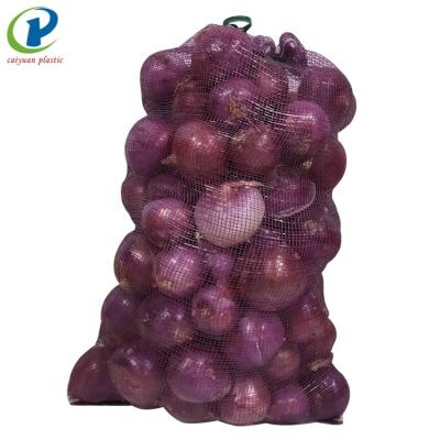 China Recyclable Reusable Pe PP Onion Vegetables Mesh Bags for sale