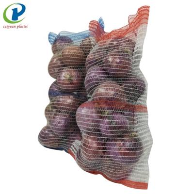 China 7kg disposable raschel mesh vegetable bags for potato for sale