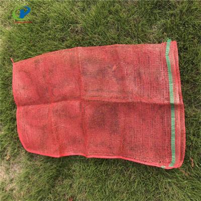 China Disposable PE Tubular Mesh Bag Packing Vegetable Fruit 50kg for sale