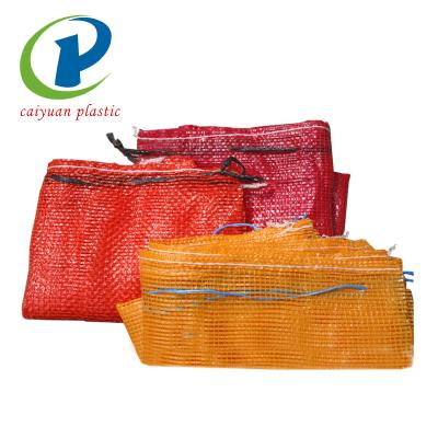 China Recyclable Pe Mesh Bags Packing For Potato And Onion for sale