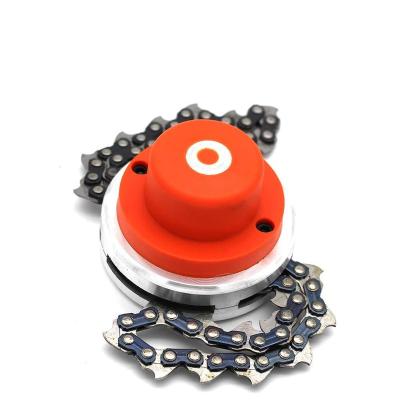 China 65Mn Anti-Slip Metal Razor Chain Trimmer Steel Head For Gasoline Brush Cutter Weed for sale