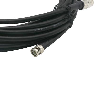 China Overhead High Quality Black Compression F Connector RG6 Coaxial Cable for sale