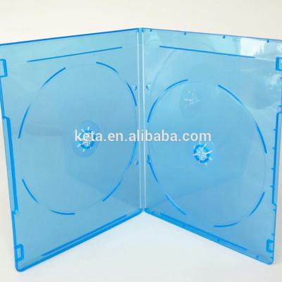 China Super Slim Blank PP 5mm Dual DVD Bluray Case for 2 discs, dvd package for sale