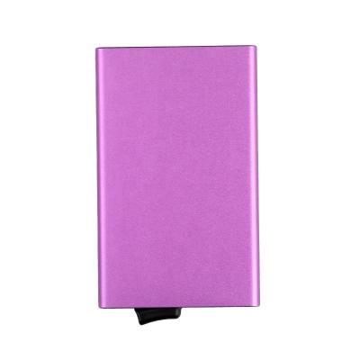 China 2022 Slim Aluminum Rfid Credit Card Holder Wallet Elastic Pop-up Credit Card Elastic Pop Up Wallets for sale