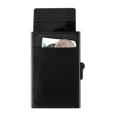 China High quality boson customize rfid smart men slip credit card holder aluminum wallet for travel and work for sale