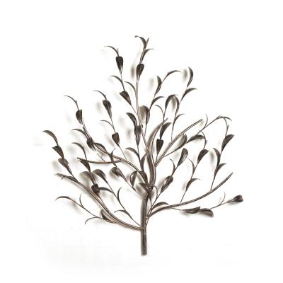 China Modern Wall Home Decor Leaf Tree Leaf Wrought Iron Mayco Style Metal Wall Decor for sale