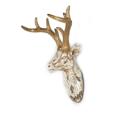 China Mayco Sculpture Animal Deer Head Living Room Wall Decor Eco-friendly Resin for sale