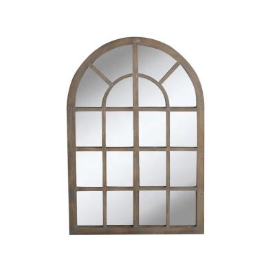 China European Mayco Antique Antique Arched Wood Frame For Mirrors Decor Wall Window for sale