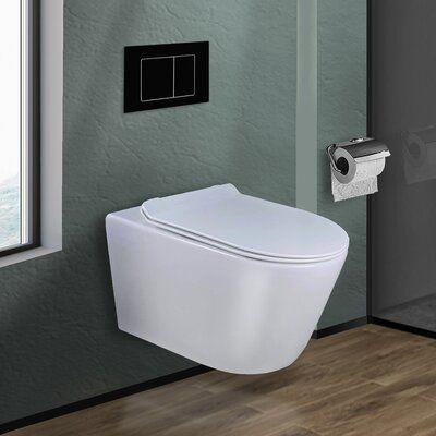 China Wall Hung Toilet Compatible Built In WC Cistern With HDPE Material Sanitary Ware Wall-hung Toilet With Concealed Tank for sale