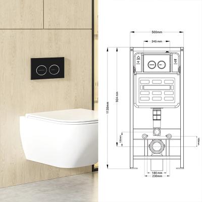 China 0.1-1.6MPa Pressure Wall Mounted Inbuilt Flush Tank / Built In Wc Cistern Stainless Steel Flush Pipe for sale