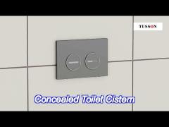 gravity / pressure-assisted flush system concealed toilet cistern for modern toilets tank