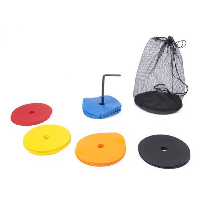 China Outdoor Exercise Wholesale Flat Disc Cones Sports Training Football Set Trainning Agility Disc Cone Soccer Disc Cones for sale