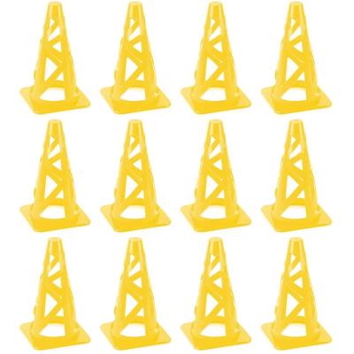 China Wholesale Outdoor Exercise 9 Inch Soccer Sports Training Traffic Cone PE Football Agility Training Cones for sale