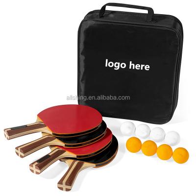 China Wholesale plastic ping pong bat - flared - blade color options: Blue, red and black, polyester bag packing for sale