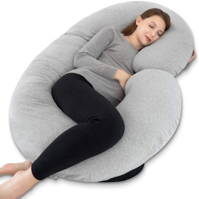 China Wholesale Anti-Static Pregnancy Pillow Full Body Pillow For Pregnant Women, C Shaped Pillow With Removeable Cover for sale