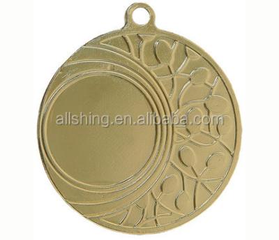 China Europe wholesale empty sport medals / empty brass and gold silver color cheap sport medals for sale