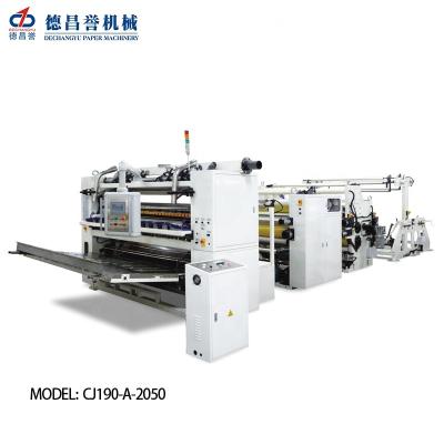 China Cloth converting CJ-A-2050V high speed fold hand towel/kitchen towel making machine for sale