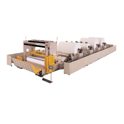 China Fabric Converting FC-IV High Speed ​​Jumbo To Roll Splitting Rewinder for sale